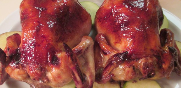 #htmlcaption_2152 Apple Stuffed Glazed Cornish Hens